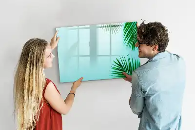 Magnetisk rittavla med motiv av exotiska blad