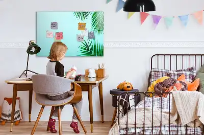 Magnetisk rittavla med motiv av exotiska blad