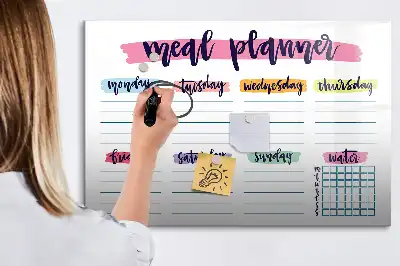 Magnetisk rittavla veckomeny