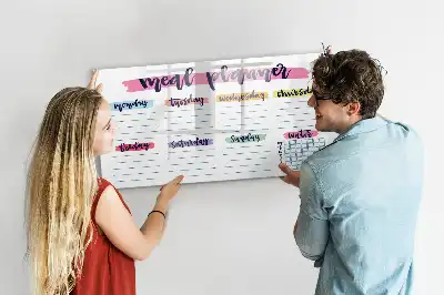Magnetisk rittavla veckomeny