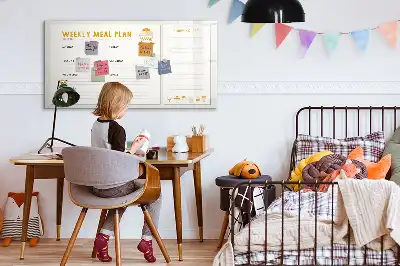 Magnetisk måltidsplanerare med penna tavla för köket