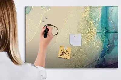Magnetisk rittavla i färgstarkt marmormönster