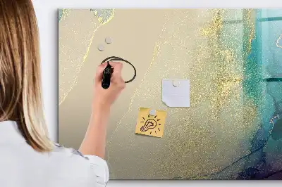 Magnetisk rittavla i färgstarkt marmormönster
