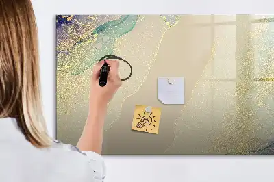 Magnetisk rittavla i färgstarkt marmormönster