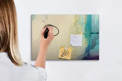 Magnetisk rittavla i färgstarkt marmormönster