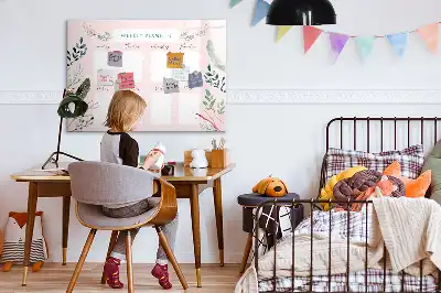 Magnetisk rittavla charmig veckoplanerare