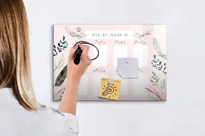 Magnetisk rittavla charmig veckoplanerare