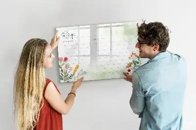 Magnetisk tavla med penna plats för recept