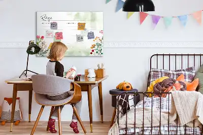 Magnetisk tavla med penna plats för recept