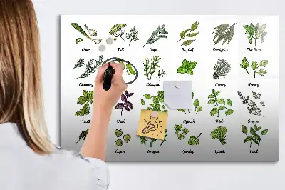 Magnetisk tavla med penna trädarter