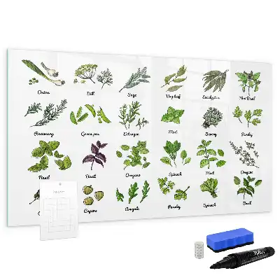 Magnetisk tavla med penna trädarter