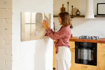 Magnetisk tavla med penna motiv med abstrakta blad