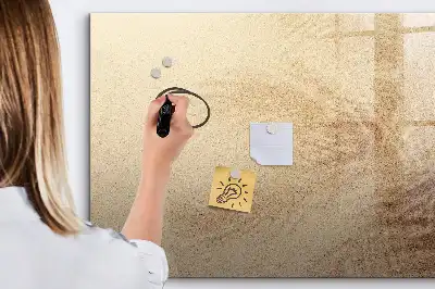 Magnetisk tavla med penna motiv med abstrakta blad