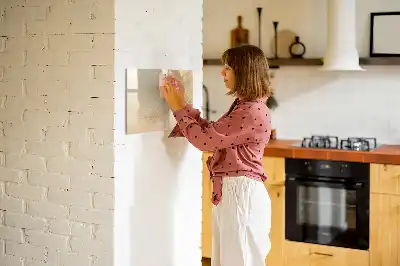 Magnetisk tavla med penna motiv med abstrakta blad