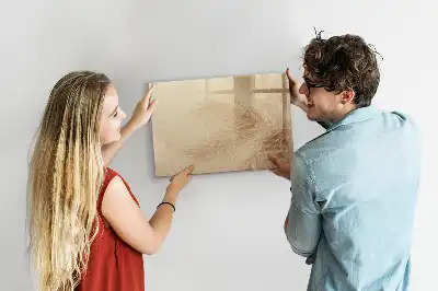 Magnetisk tavla med penna motiv med abstrakta blad