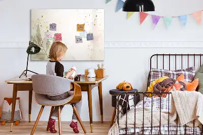 Magnetisk rittavla i utförandet pastellabstraktion