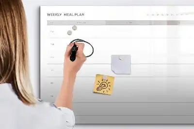 Magnetisk tavla med penna enkel meny