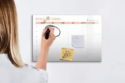 Magnetisk rittavla veckoplanerare för måltider