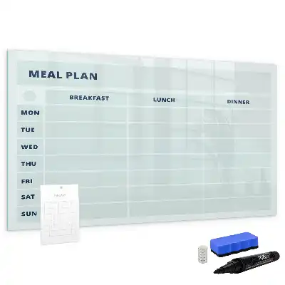 Magnetisk rittavla pastellfärgad måltidsplanerare
