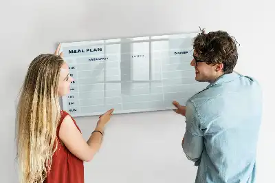 Magnetisk rittavla pastellfärgad måltidsplanerare