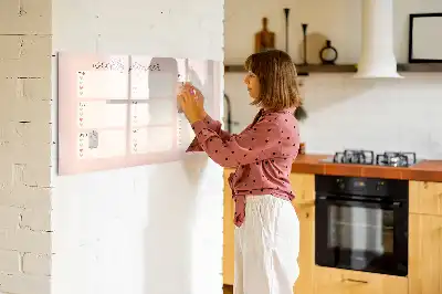 Veckoplanerare med magnet charmig tavla inklusive penna