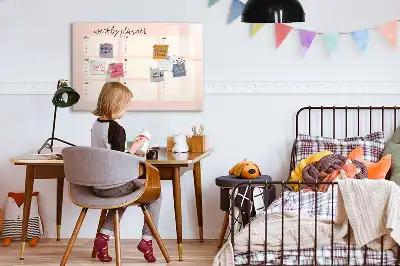 Veckoplanerare med magnet charmig tavla inklusive penna