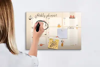 Veckoplanerare magnetisk rittavla