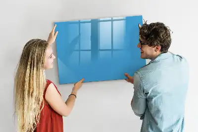 Magnetisk tavla med penna ljusblå