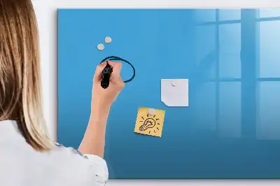 Magnetisk tavla med penna ljusblå
