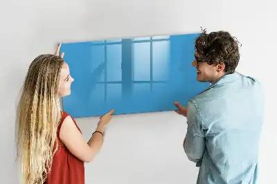 Magnetisk tavla med penna ljusblå