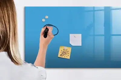 Magnetisk tavla med penna ljusblå