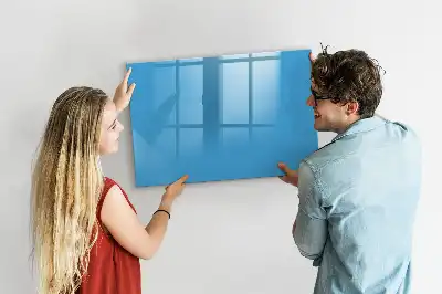 Magnetisk tavla med penna ljusblå