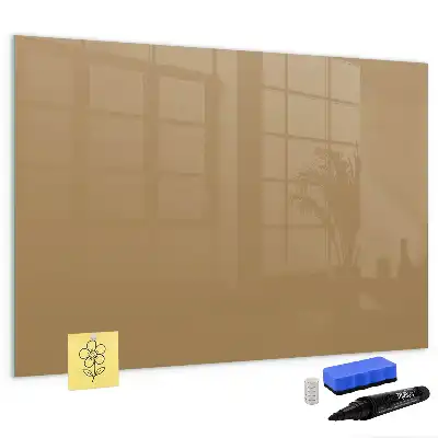 Magnetisk tavla med penna i mörkbeige