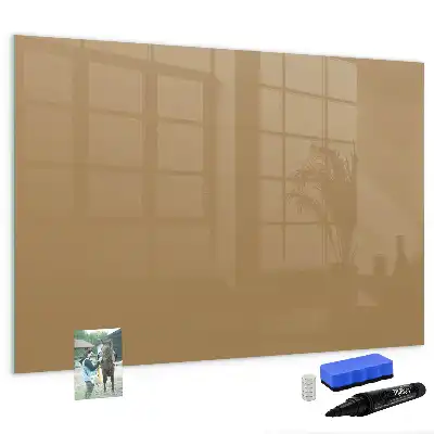Magnetisk tavla med penna i mörkbeige