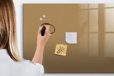Magnetisk tavla med penna i mörkbeige