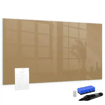 Magnetisk tavla med penna i mörkbeige