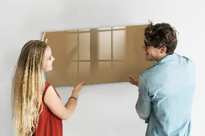 Magnetisk tavla med penna i mörkbeige