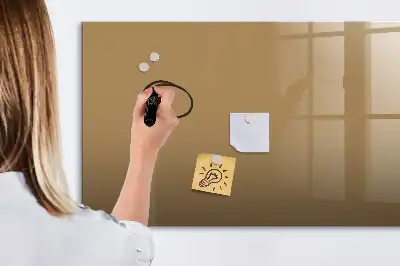 Magnetisk tavla med penna i mörkbeige