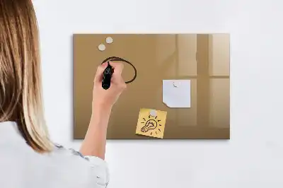 Magnetisk tavla med penna i mörkbeige