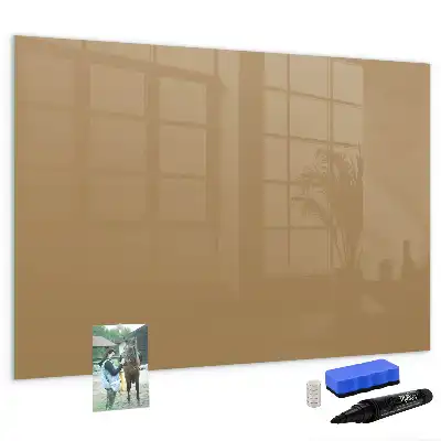 Magnetisk tavla med penna i mörkbeige