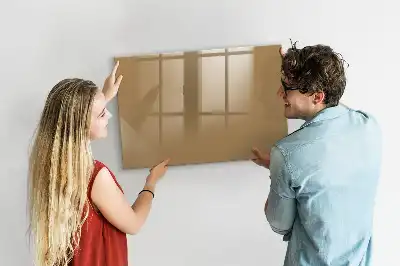 Magnetisk tavla med penna i mörkbeige