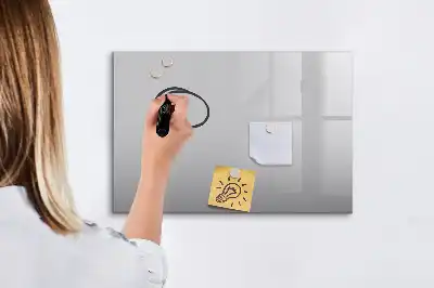 Magnetisk tavla med penna ljusgrå