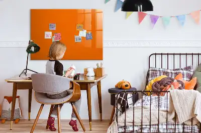 Magnetisk tavla med penna orange