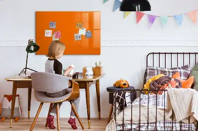 Magnetisk tavla med penna orange