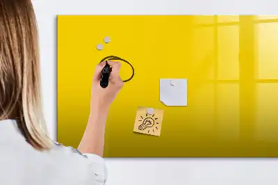 Magnetisk tavla med penna ljusgul