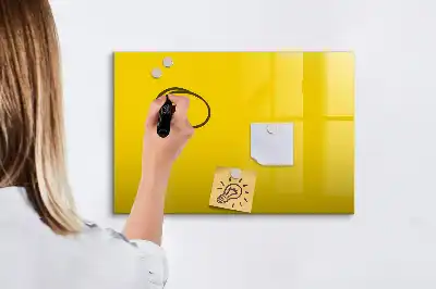 Magnetisk tavla med penna ljusgul