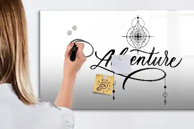 Magnetisk tavla med penna äventyrsmotiv