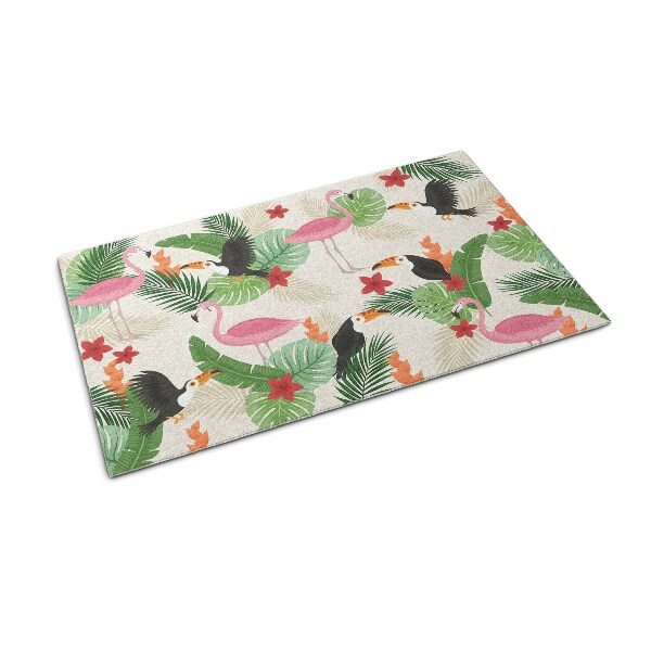 Dörrmatta Flamingos fåglar