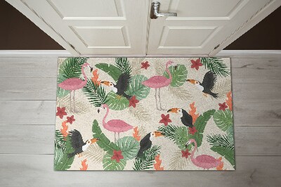 Dörrmatta Flamingos fåglar