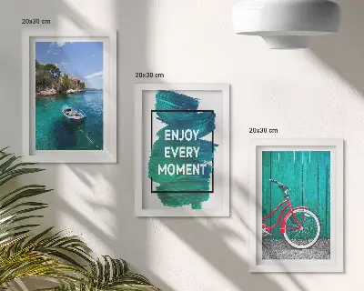 Posterpaket havsutsikt med inspirerande text för båtstuga